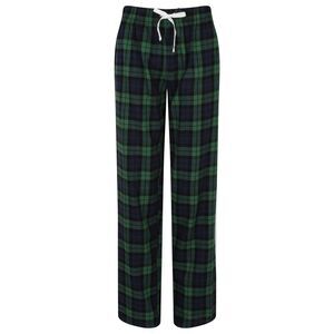 Skinnifit Womens/Ladies Tartan Lounge Pants / Navy/Green Check